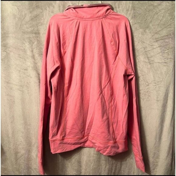 VS PINK Camo Half Zip Large Collar Pullover Long Sleeve Top L - Picture 2 of 3
